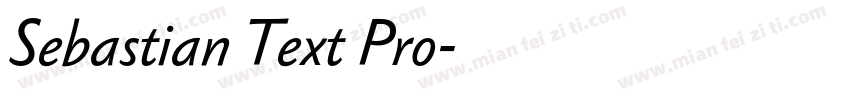 Sebastian Text Pro字体转换